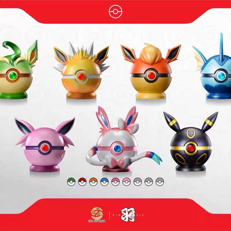 PREORDER - 50% non refundable deposit for Pokemon Sylveon 1:1 Resin Pokeball Figure from HZ Studios