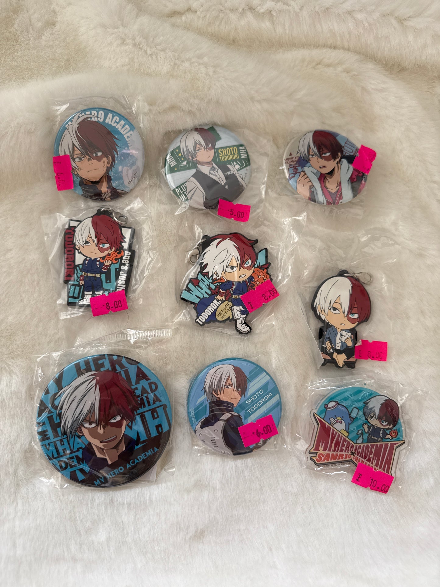SALE - My Hero Academia Todoroki Strap and Badge Bundle