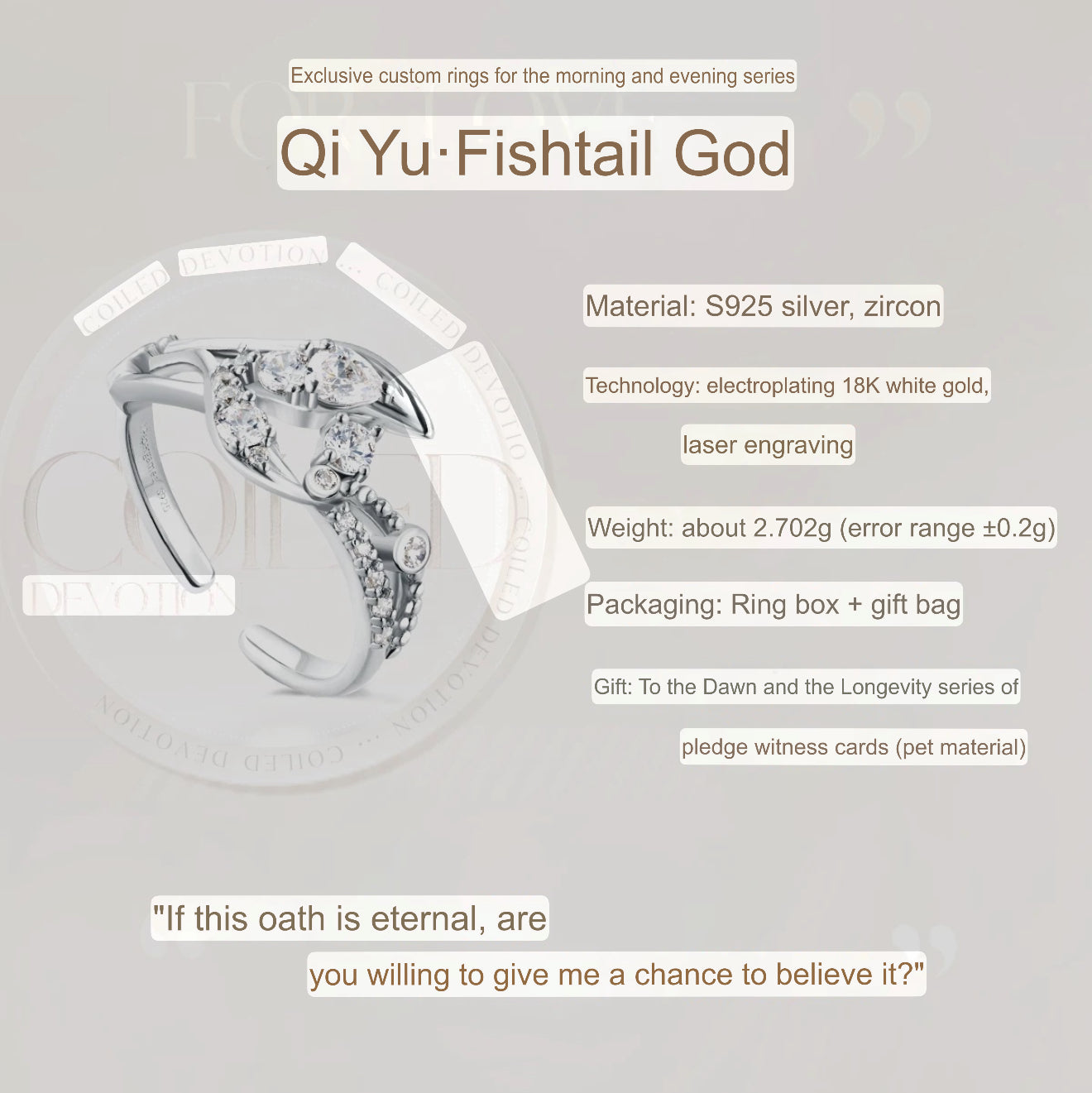 PREORDER - Love and Deepspace Paper Games Official Goods Witnessed by Deepspace Wedding Rings - dispatch March 2026