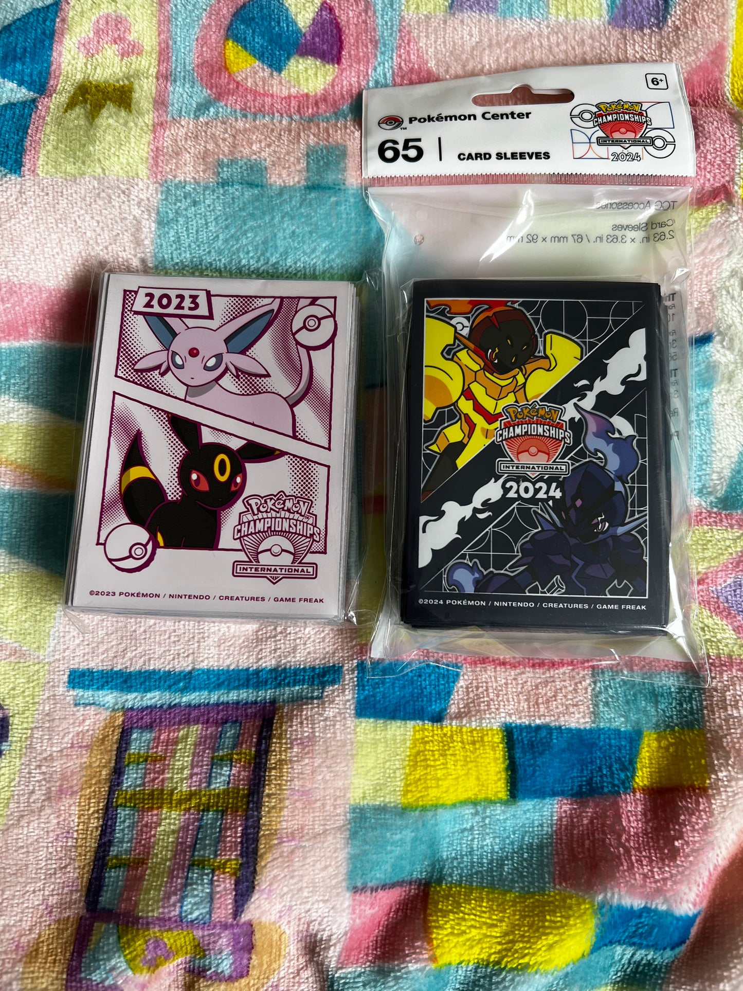 Pokémon European 2023 and 2024 Championships Sleeves