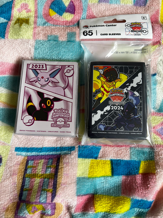 Pokémon European 2023 and 2024 Championships Sleeves