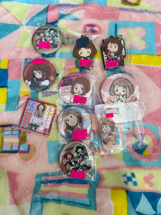 SALE - My Hero Academia Ocacho Strap and Badge Bundle