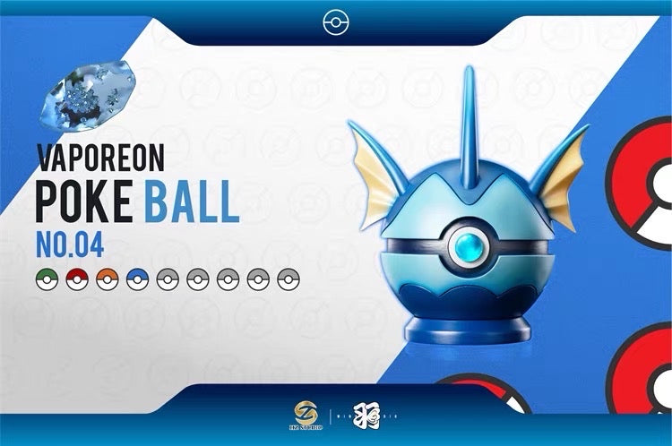 Vaporeon 1:1 Resin Pokeball Figure from HZ Studios