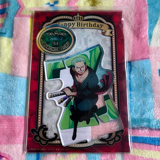 One Piece Zoro Birthday Acrylic Stand