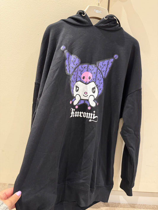 Listen Flavour Kuromi Long Hoodie Jumper One Size