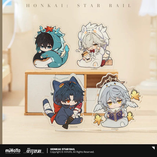 PREORDER - Honkai Star Rail Boys Dormitory Series acrylic stands, badges and straps- Chibi Series - November 2025