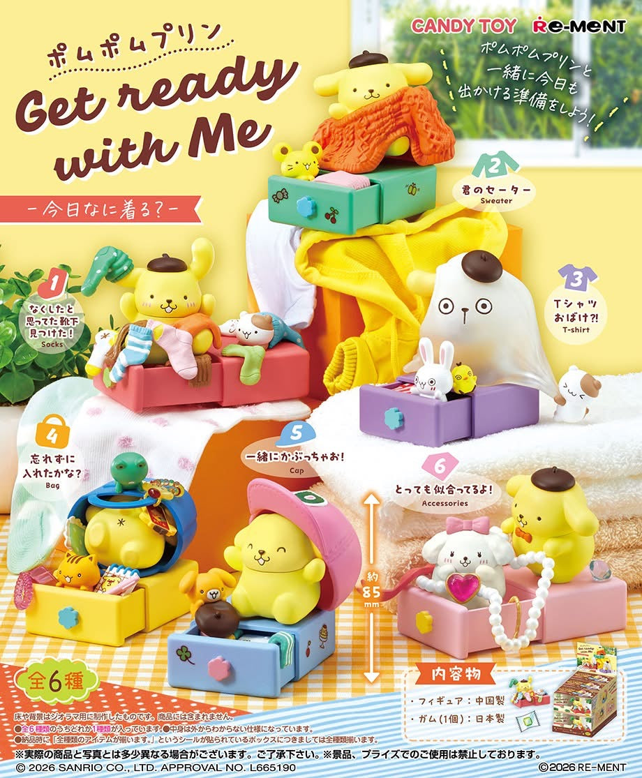 PREORDER - Sanrio Pom Pom Purin Get Ready With Me Rement Figure - August 2026