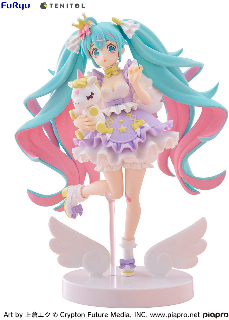 PREORDER - 50% NON REFUNDABLE deposit for Tenitol Hatsune Miku Yumekawa Princess Lavender Ver. figure from Furyu  - arrival December 2025