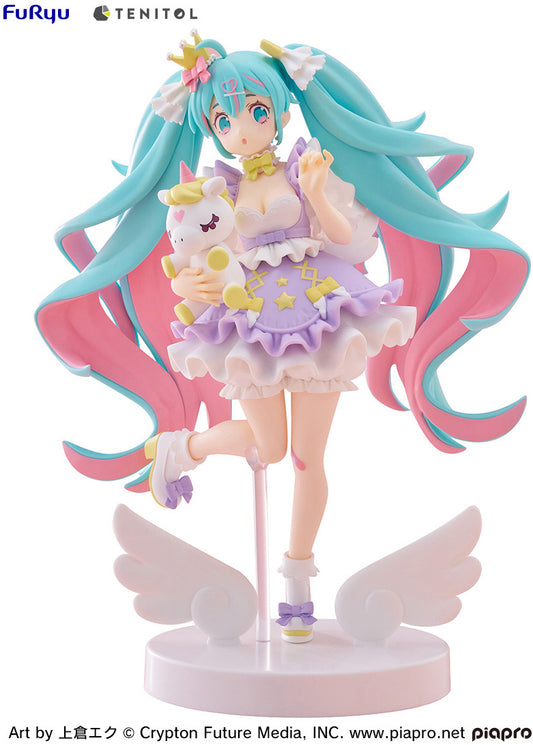 PREORDER - 50% NON REFUNDABLE deposit for Tenitol Hatsune Miku Yumekawa Princess Lavender Ver. figure from Furyu  - arrival December 2025