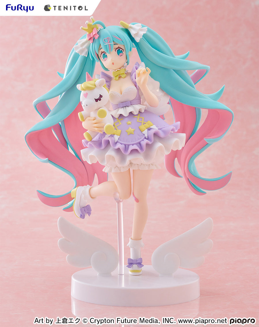 PREORDER - 50% NON REFUNDABLE deposit for Tenitol Hatsune Miku Yumekawa Princess Lavender Ver. figure from Furyu  - arrival December 2025