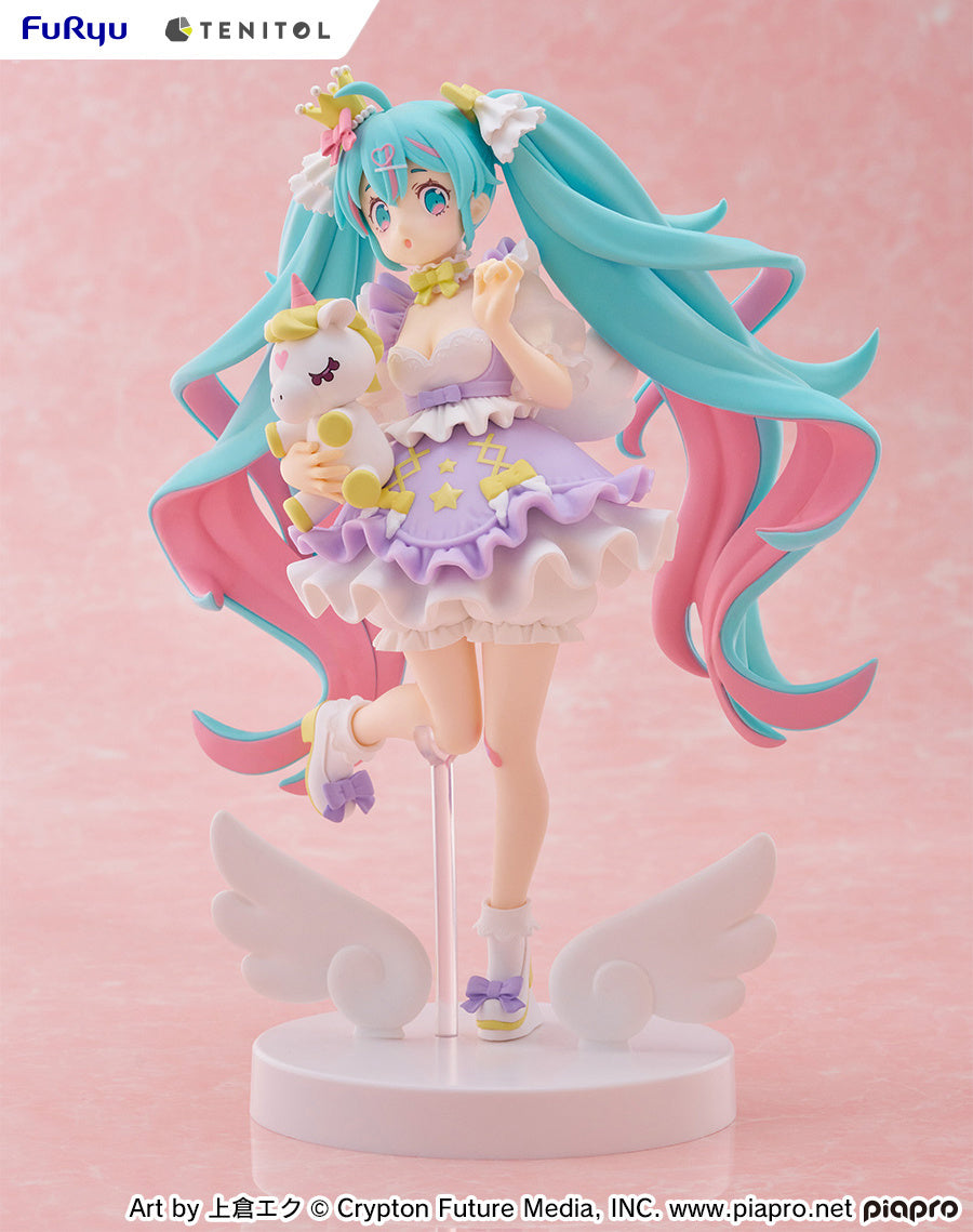 PREORDER - 50% NON REFUNDABLE deposit for Tenitol Hatsune Miku Yumekawa Princess Lavender Ver. figure from Furyu  - arrival December 2025