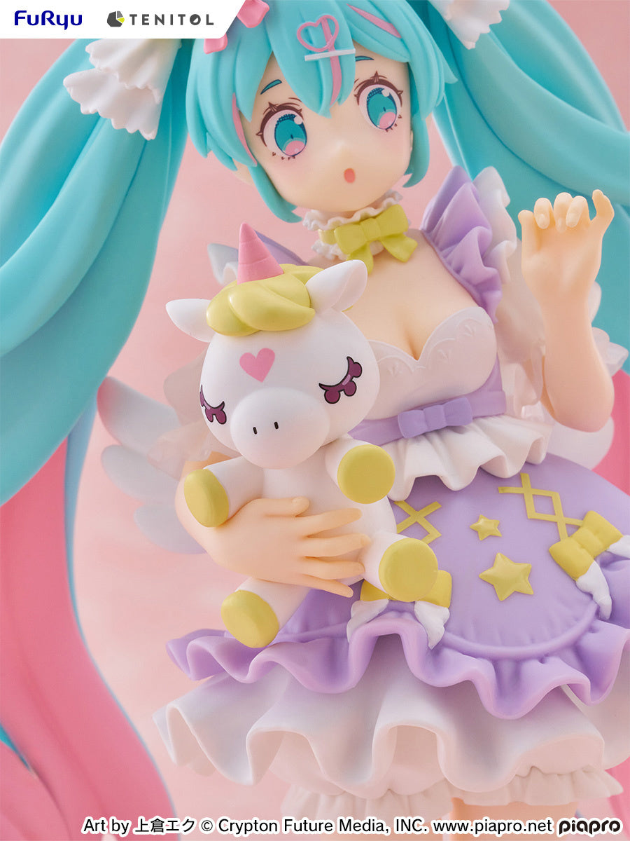 PREORDER - 50% NON REFUNDABLE deposit for Tenitol Hatsune Miku Yumekawa Princess Lavender Ver. figure from Furyu  - arrival December 2025