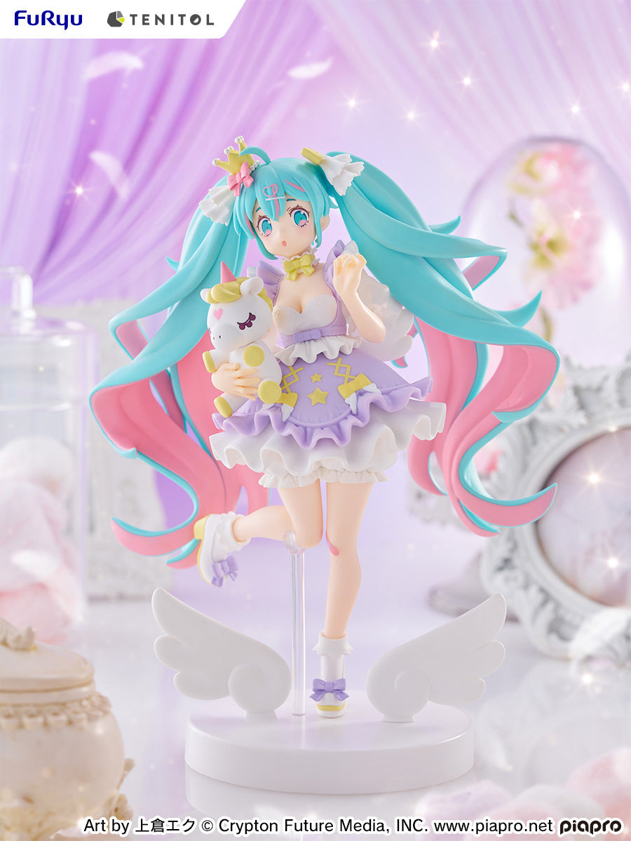 PREORDER - 50% NON REFUNDABLE deposit for Tenitol Hatsune Miku Yumekawa Princess Lavender Ver. figure from Furyu  - arrival December 2025
