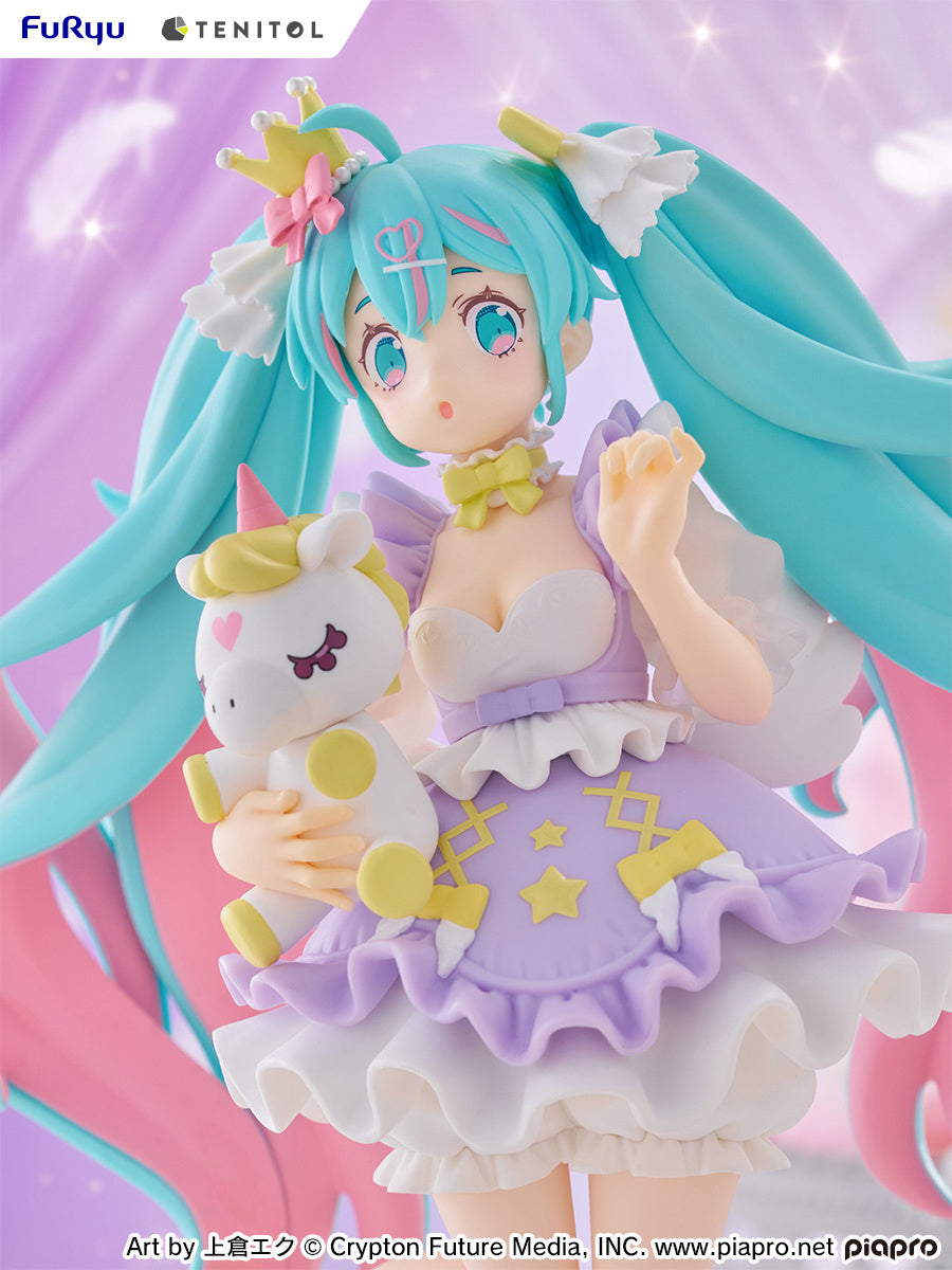 PREORDER - 50% NON REFUNDABLE deposit for Tenitol Hatsune Miku Yumekawa Princess Lavender Ver. figure from Furyu  - arrival December 2025