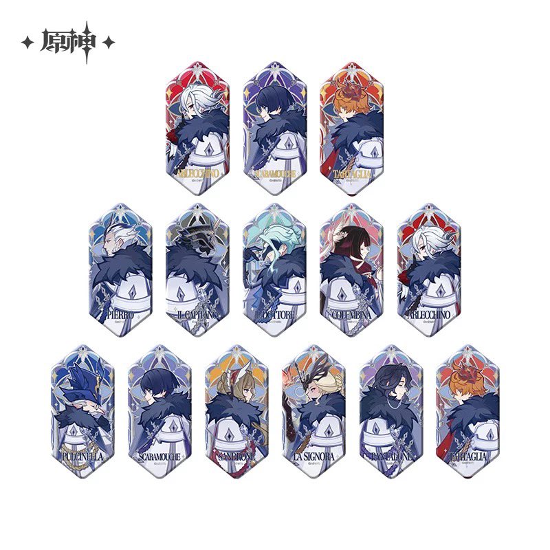PREORDER - Genshin Impact Frost and Flame Merchandise Series Badges Blind Box - April 2026