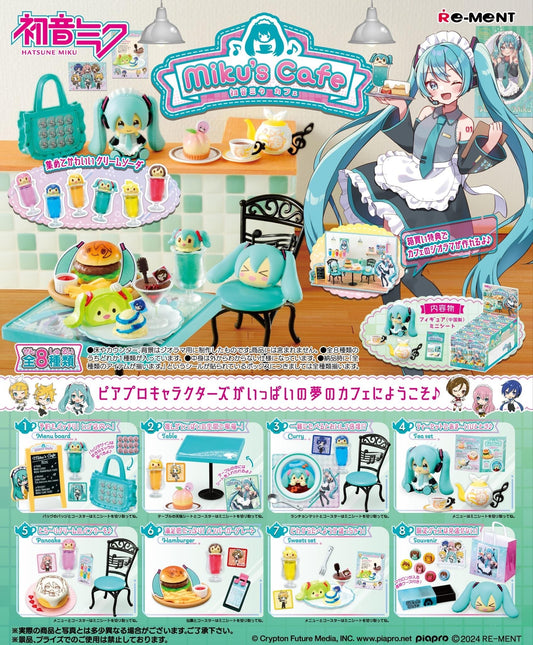 PREORDER - Hatsune Miku Series Miku's Cafe from Rement Blind Box - May 2024