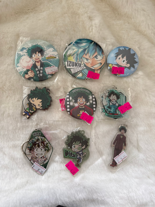 SALE - My Hero Academia Deku Strap and Badge Bundle