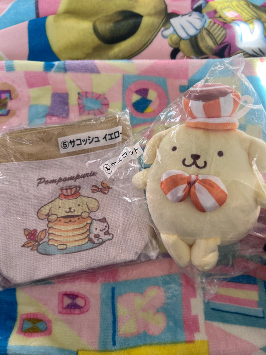 SALE - Sanrio Pom Pom Purin Small Plush and Bag