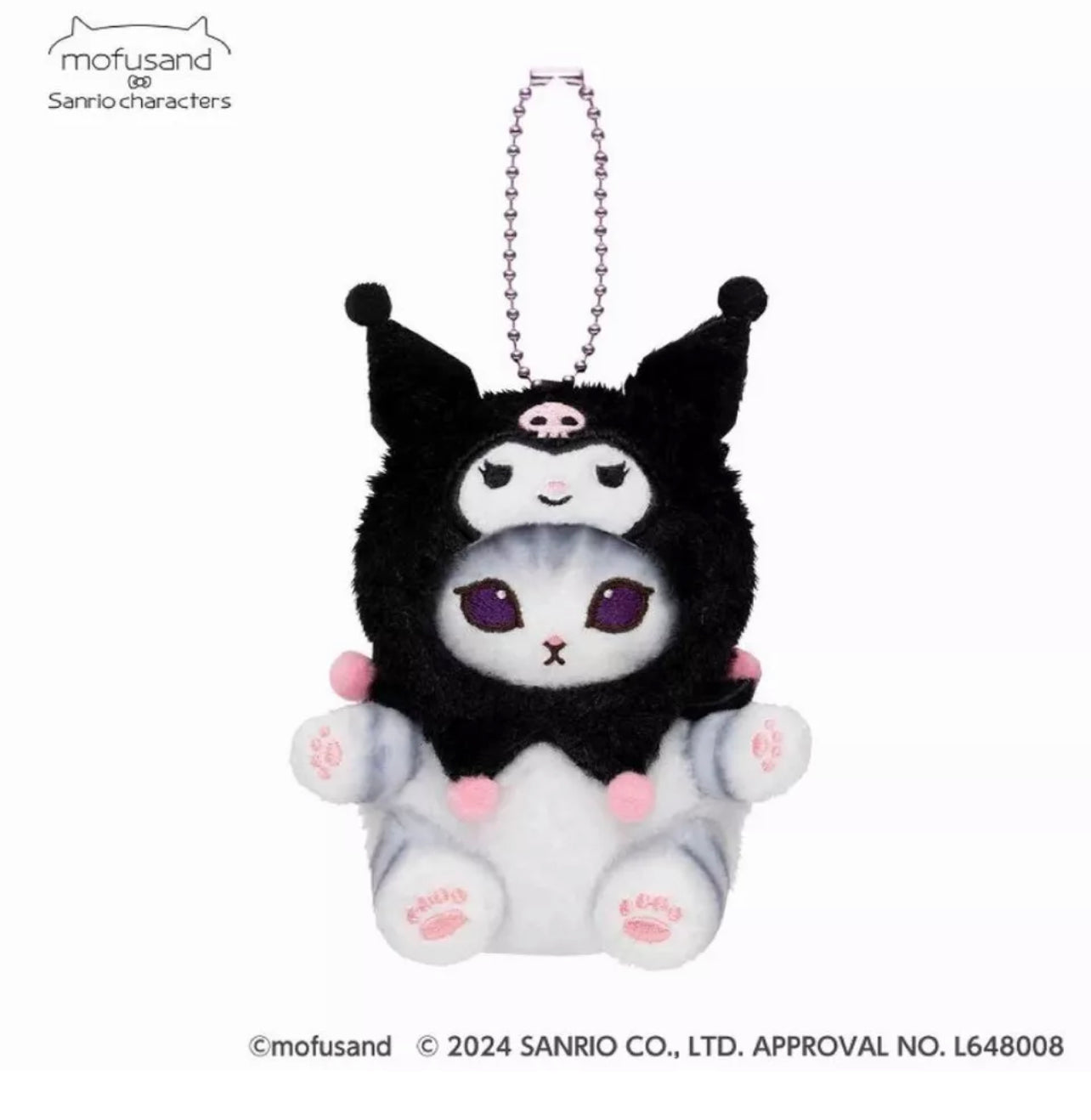 Mofusand x Sanrio Kuromi Plush Mascot