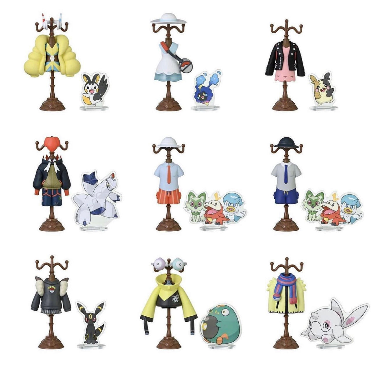 Pokmeon Center Trainer Torso figures with Acrylic stand