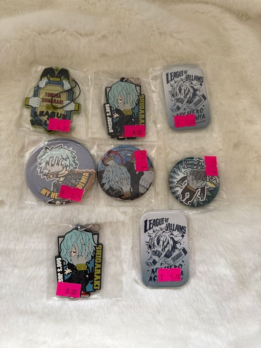 SALE - My Hero Academia Shigaraki Strap and Badge Bundle