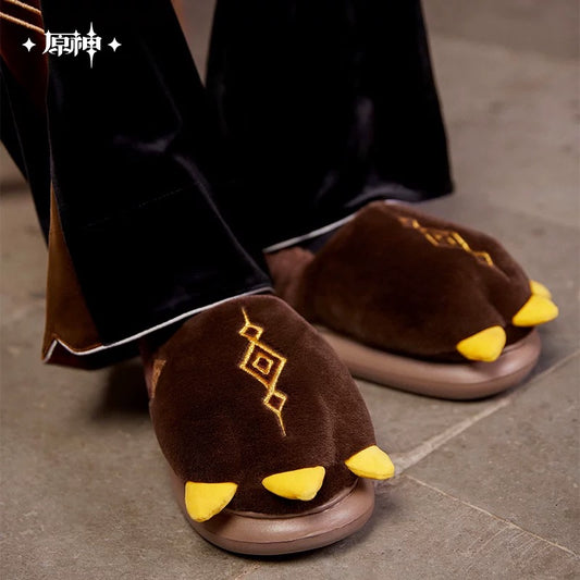 PREORDER - Zhongli Theme Impression Series Rex Lapis Plush slippers - January 2025