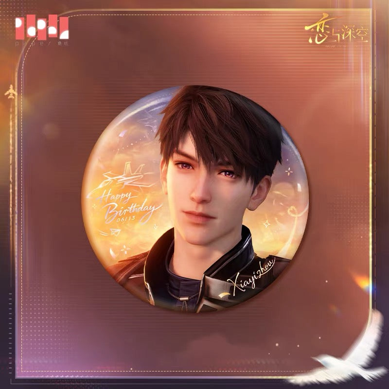 PREORDER - Love and Deepspace Caleb Birthday 2026 Merchandise - including badges, acrylic stand and more - January 2027