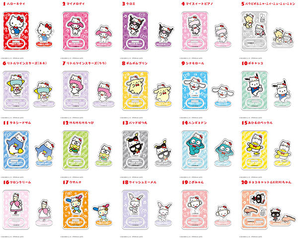 Sanrio Hello Kitty 50th Anniversary Blind Packet Acrylic Stands