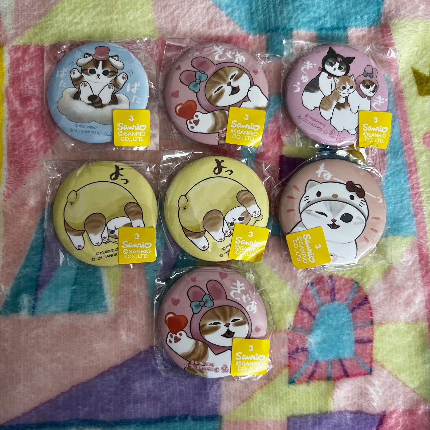 Mofusand x Sanrio Badges