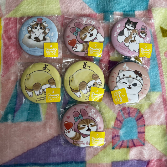 Mofusand x Sanrio Badges