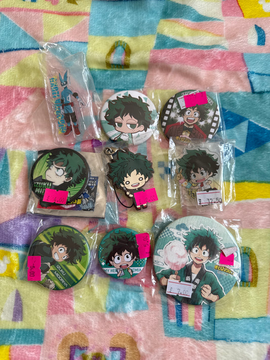 SALE - My Hero Academia Deku Strap and Badge Bundle