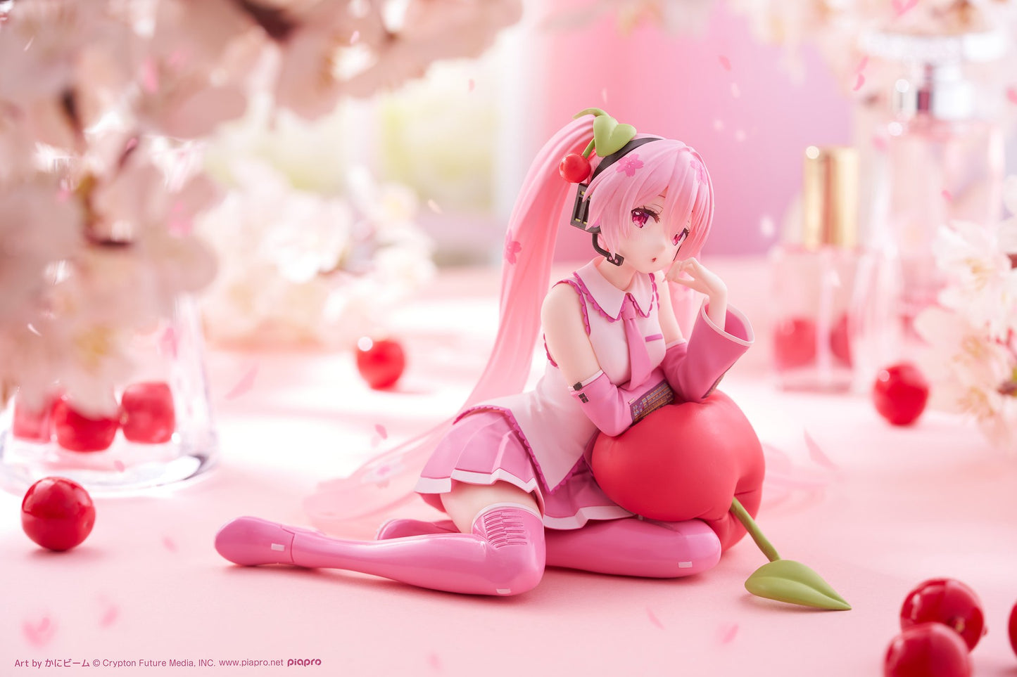 50% NON REFUNDABLE deposit for Vocaloid - Hatsune Miku - Desktop Cute - Sakura, Sakuranbo Cushion ver  -  arrival March 2025