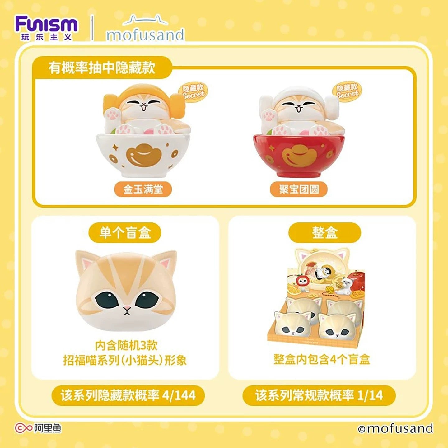 PREORDER - Mofusand Case with Figures - Blind - July 2026