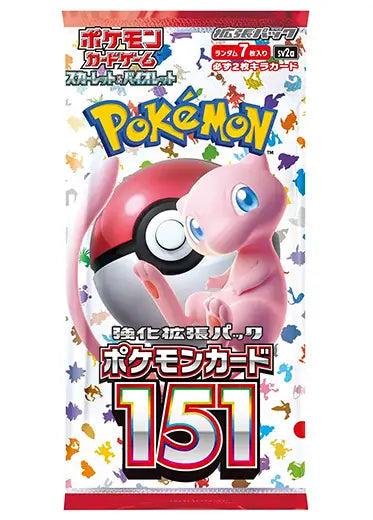Japanese Pokemon 151 Booster Pack Cards