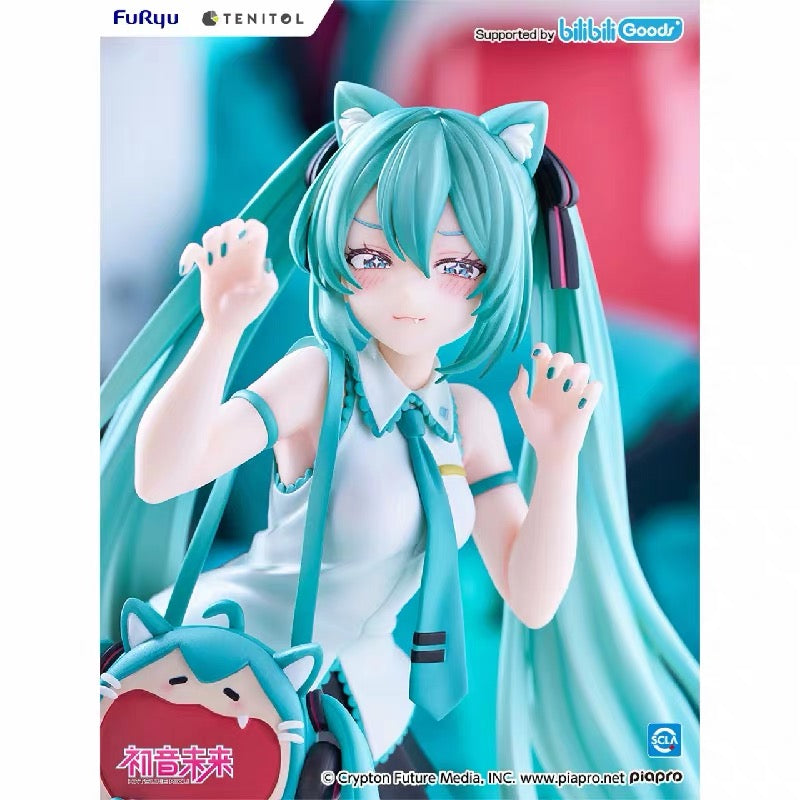PREORDER - 50% NON REFUNDABLE deposit for Hatsune Miku - Tenitol - Uwaa Series - Very Happy Ita Bag, Cat figure  - August 2027 (Copy)