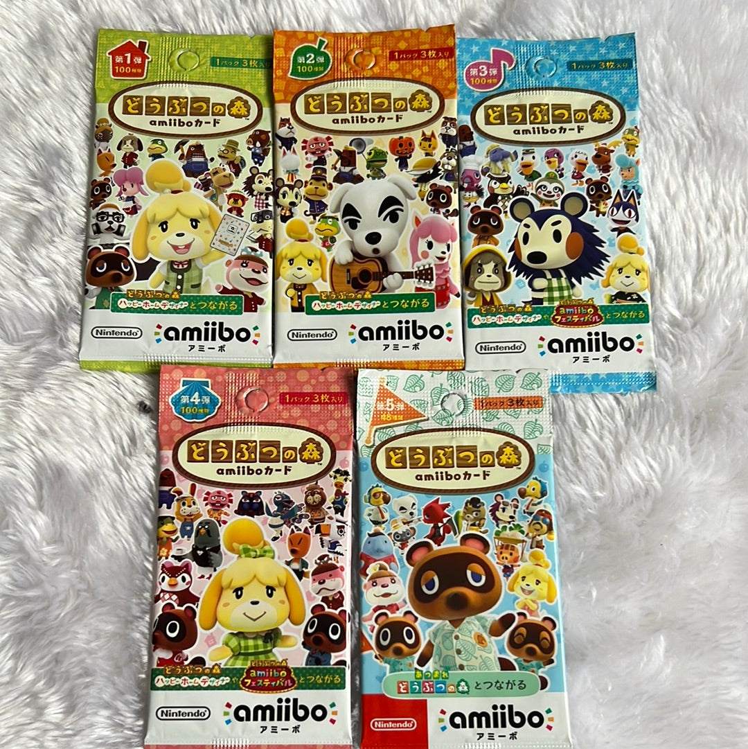 Amiibo Animal Crossing Card Packs